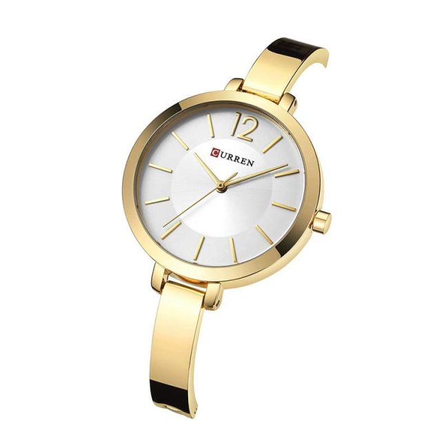 CURREN 9012 Women's Rose Gold Slim Bangle Watch