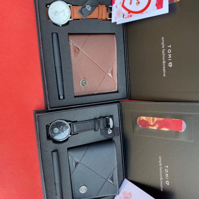 TOMI Men's 3-in-1 Gift Set – Watch, Wallet & Pen
