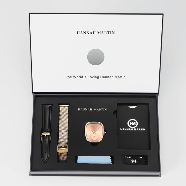Hannah Martin Women's Watch Gift Set – Interchangeable Straps