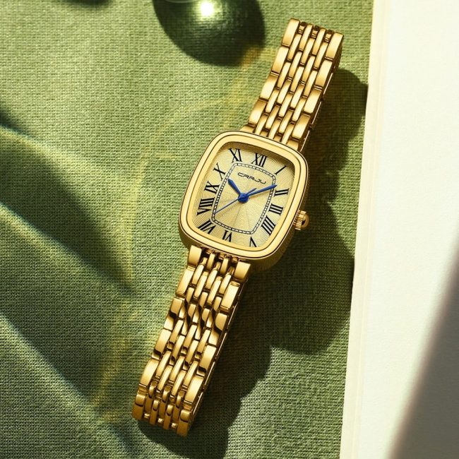 CRRJU Women's Vintage-Style Watch