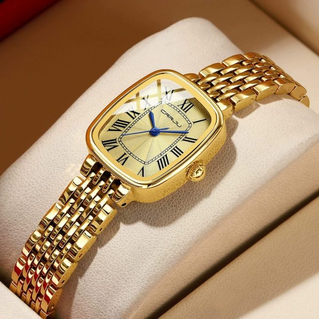 CRRJU Women's Vintage-Style Watch
