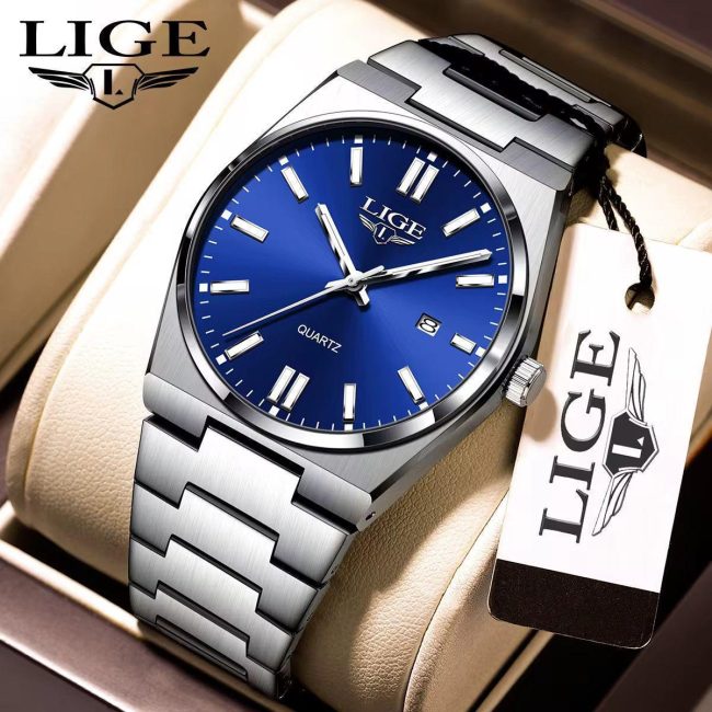 LIGE Gents Stainless Steel Watch