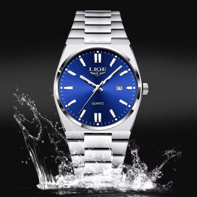LIGE Gents Stainless Steel Watch