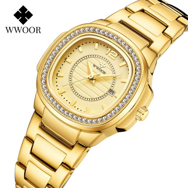 WWOOR 8874 Women's Luxury Square Watch
