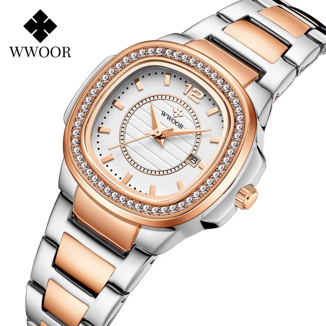WWOOR 8874 Women's Luxury Square Watch