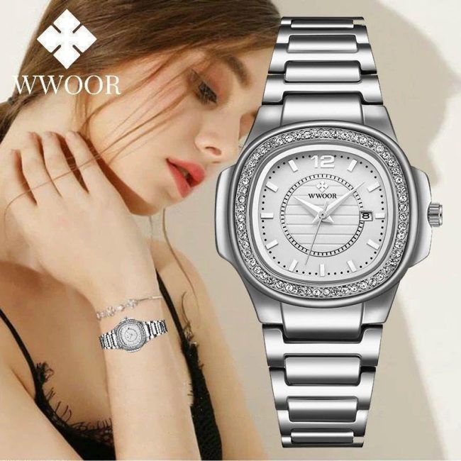 WWOOR 8874 Women's Luxury Square Watch