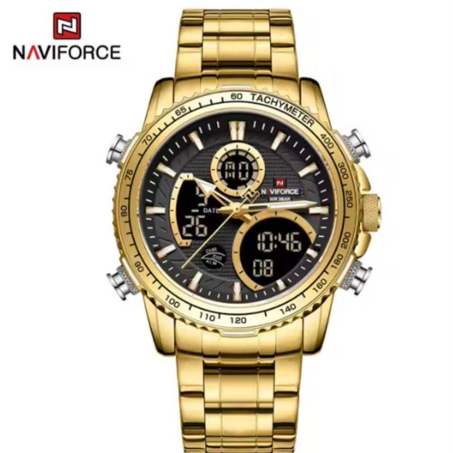 NAVIFORCE 9182 Men's Luxury Dual Time Sport Watch