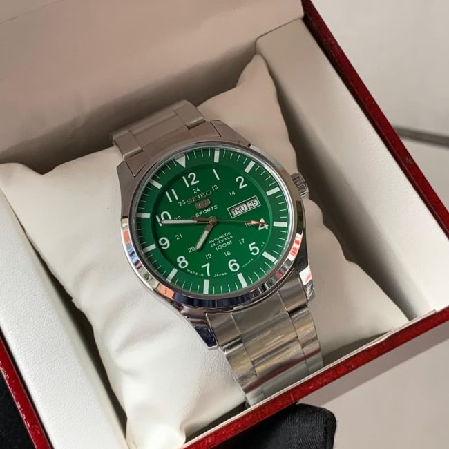 Seiko 5 Sports Automatic Men's Watch – 23 Jewels, 100M Water Resistant