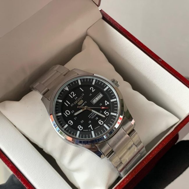 Seiko 5 Sports Automatic Men's Watch – 23 Jewels, 100M Water Resistant