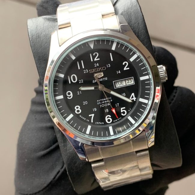 Seiko 5 Sports Automatic Men's Watch – 23 Jewels, 100M Water Resistant