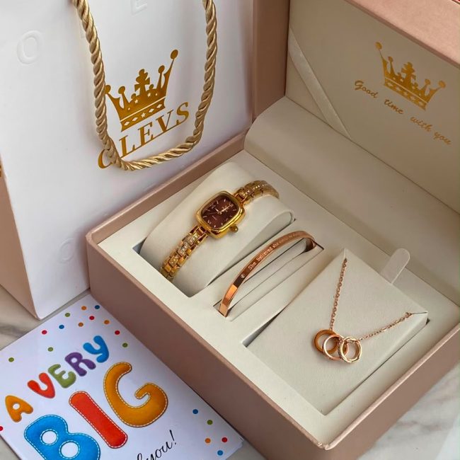OLEVS Women's Watch & Jewelry Gift Set
