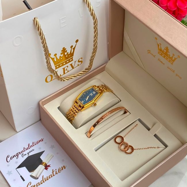 OLEVS Women's Watch & Jewelry Gift Set